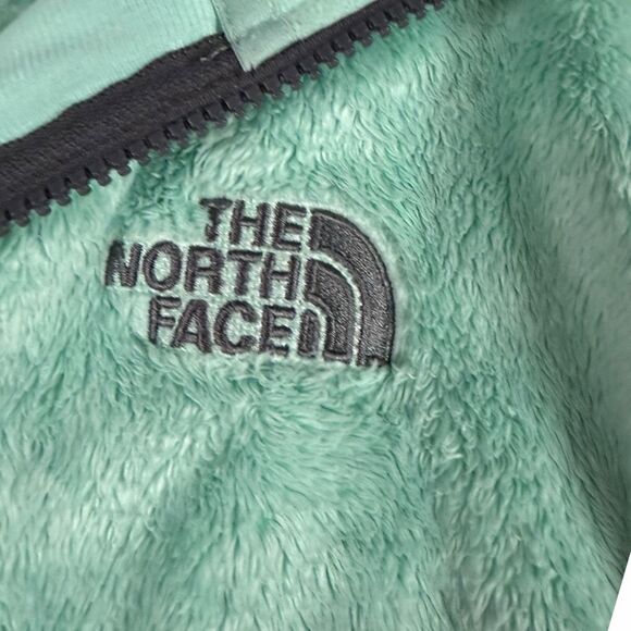THE NORTH FACE Women’s Mint Green Osito Fleece Full-Zip Jacket Size Large - Picture 13 of 14